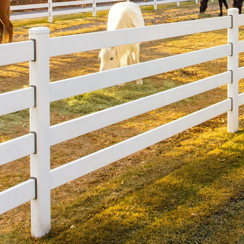 High Quality 3rail / 4 Rail Steel Post and Horse Rail Fencing Manufacturer