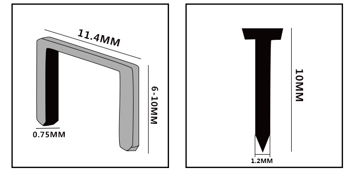 2-in-1 Cordless Upholstery Stapler Nail Gun Staple Gun Electric Stapler