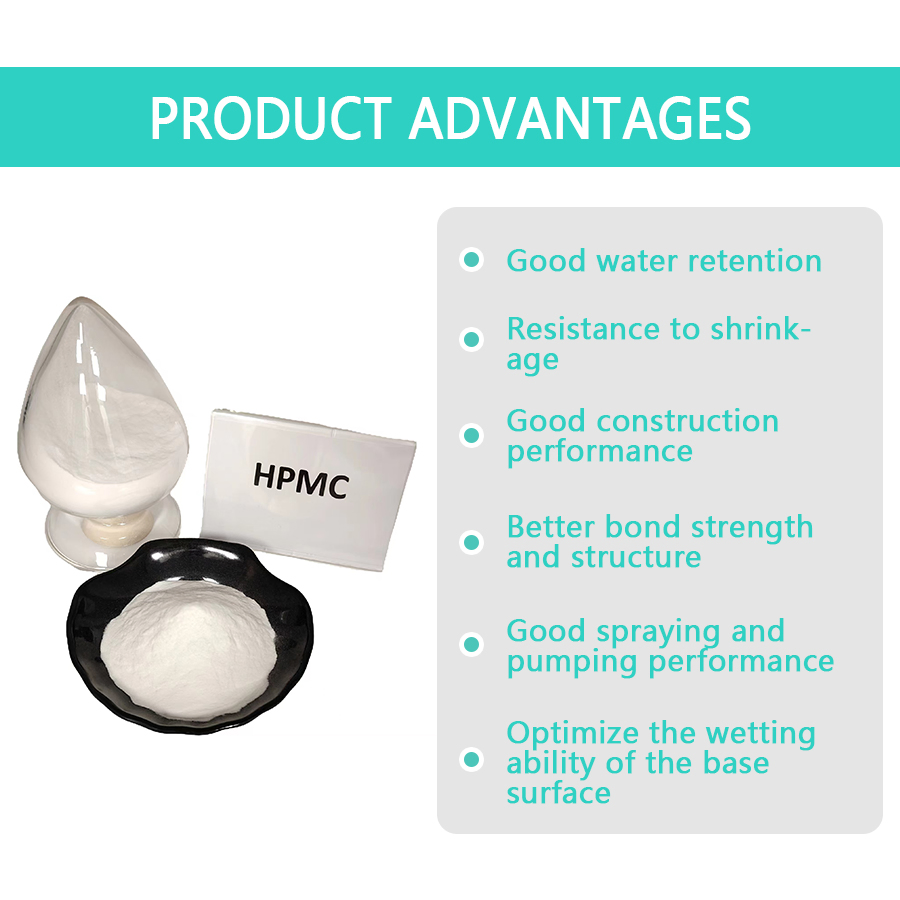 Good Water Retention Easy Dissolution Hydroxypropyl Methyl Cellulose HPMC for Construction Grade