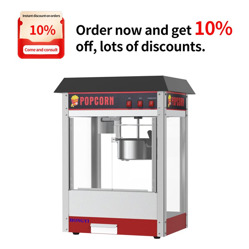 Non-Fried Corn Kernel Popcorn Machine, Electric Popcorn Maker Specifically Designed for Street Stalls
