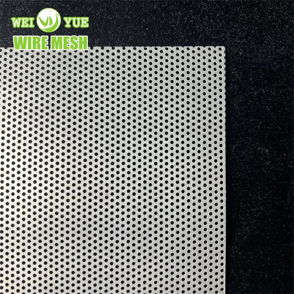 Hot Selling Round Slot Hexagonal Perforated Aluminum Wire Metal Mesh Sheet for Construction Decoration Engineering