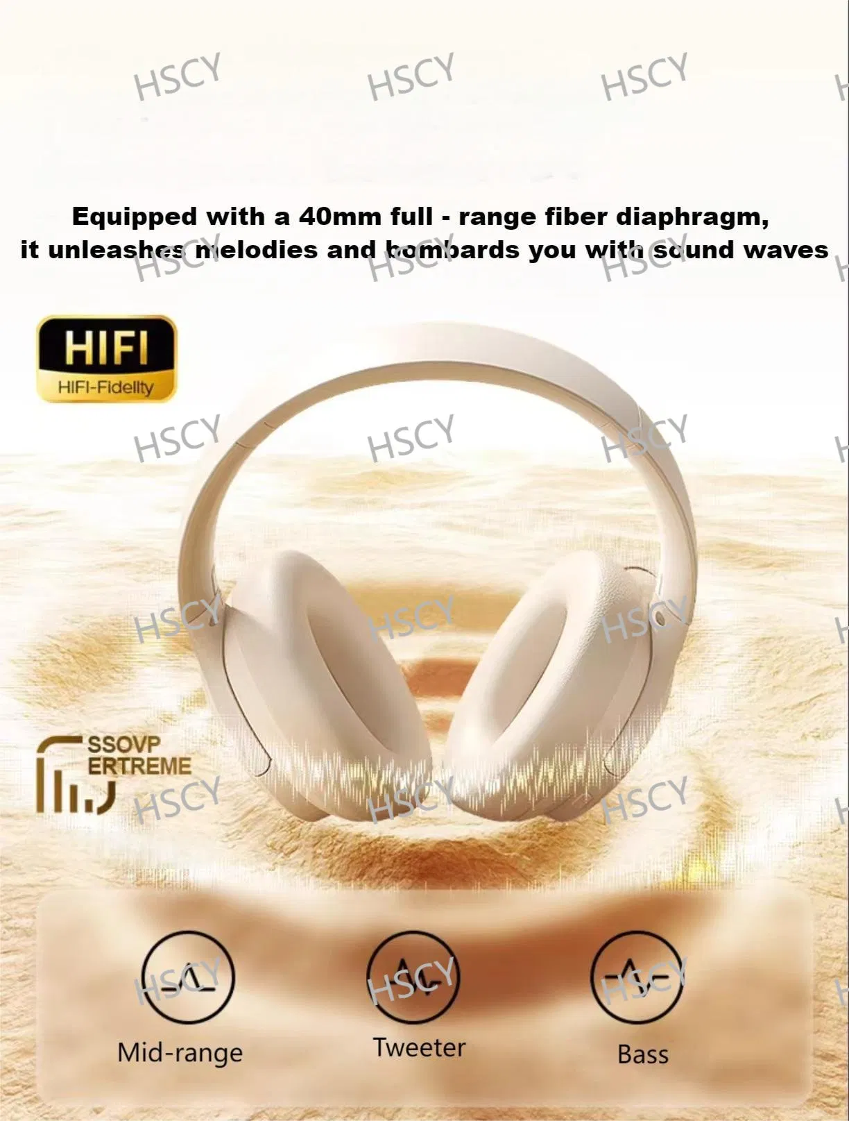 Factory Hot Selling High Quality Waterproof Foldable Wireless Bluetooth Headphone