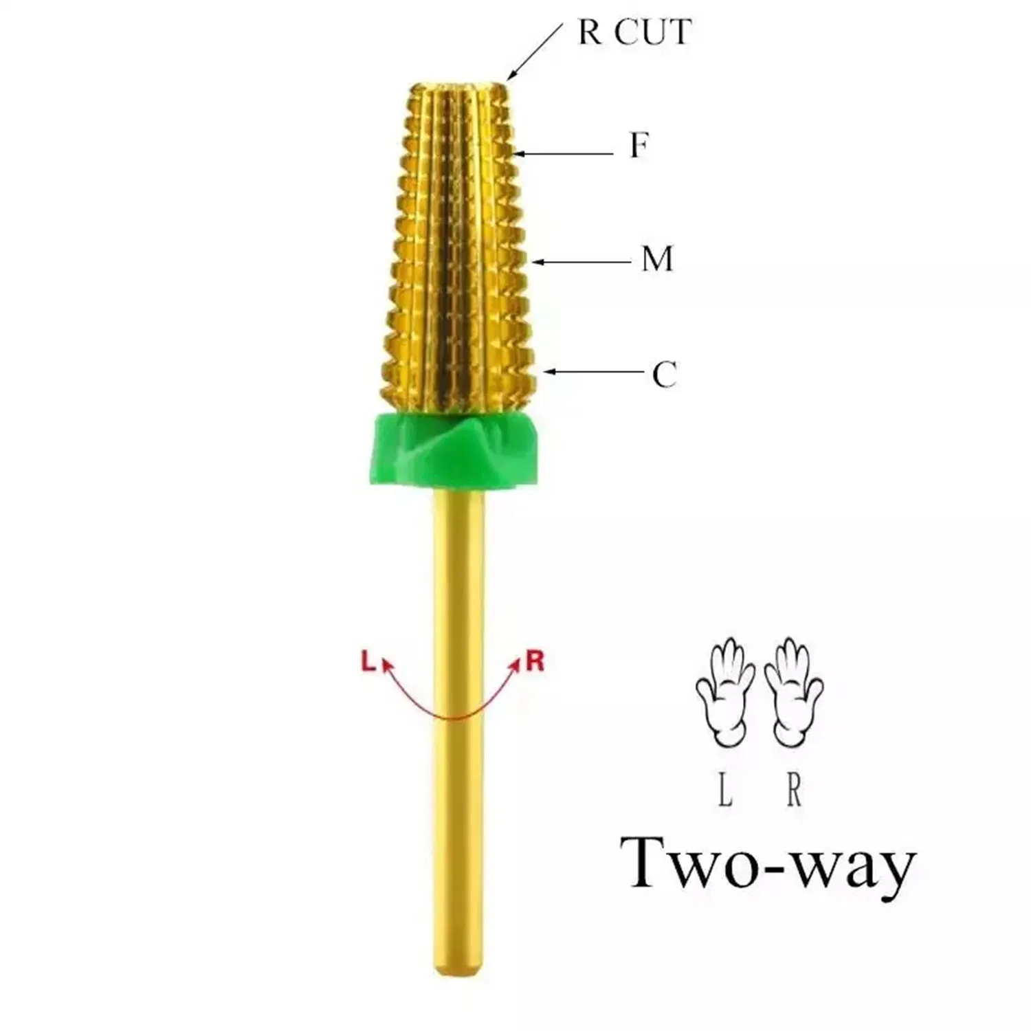 Professional Colorful Manicure Nail Drill Bits Tools Rotary Burr Cuticle Wholesale 5 in 1 Nail Drill Carbide Bit