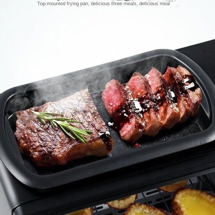 Three-in-One Mini Breakfast Maker Stainless Steel Household Toaster