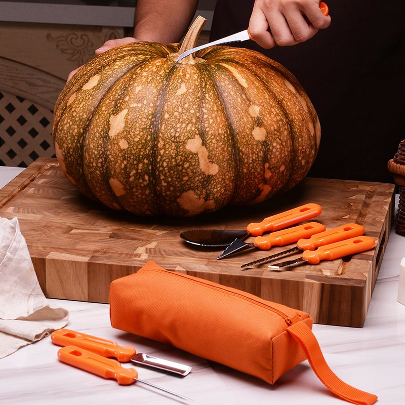 7PCS Halloween Pumpkin Carving Knife Set Pumpkin Lantern DIY Carving Tools