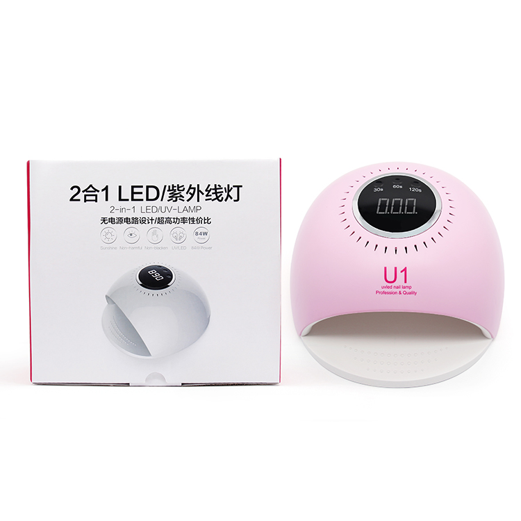 Portable UV Nail Gel Polish Dryer 84W LED Nail Salon Lamp