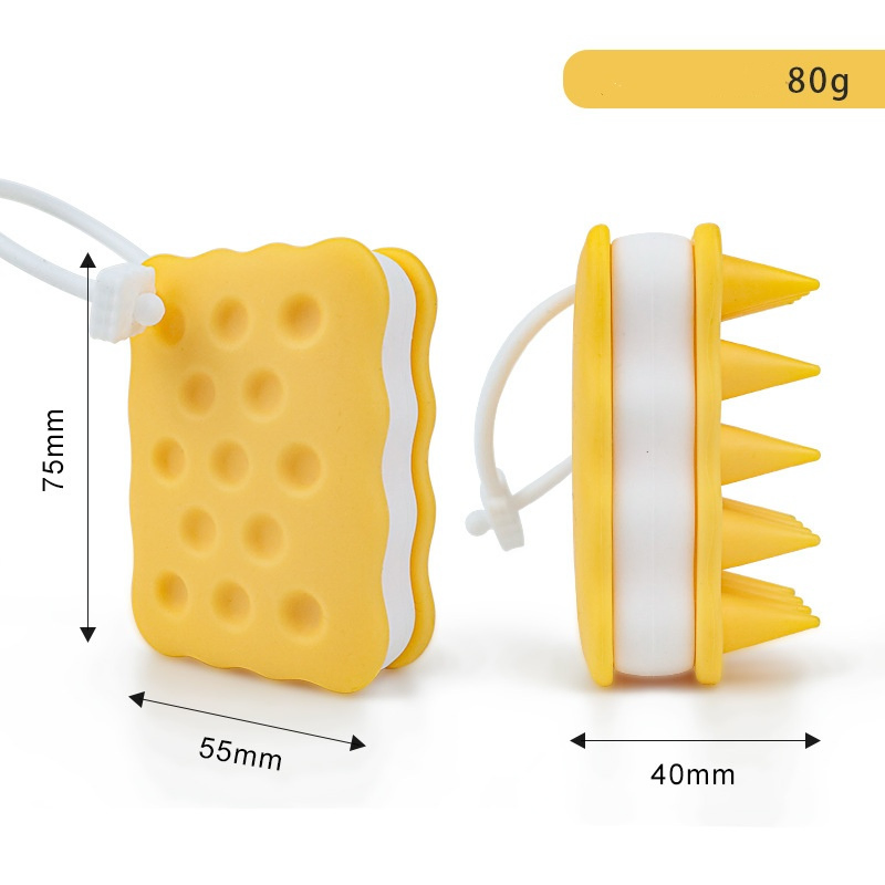 Exfoliating Massage Head Skin Care Cleanser Shampoo Cleaning Hair Brush Silicon