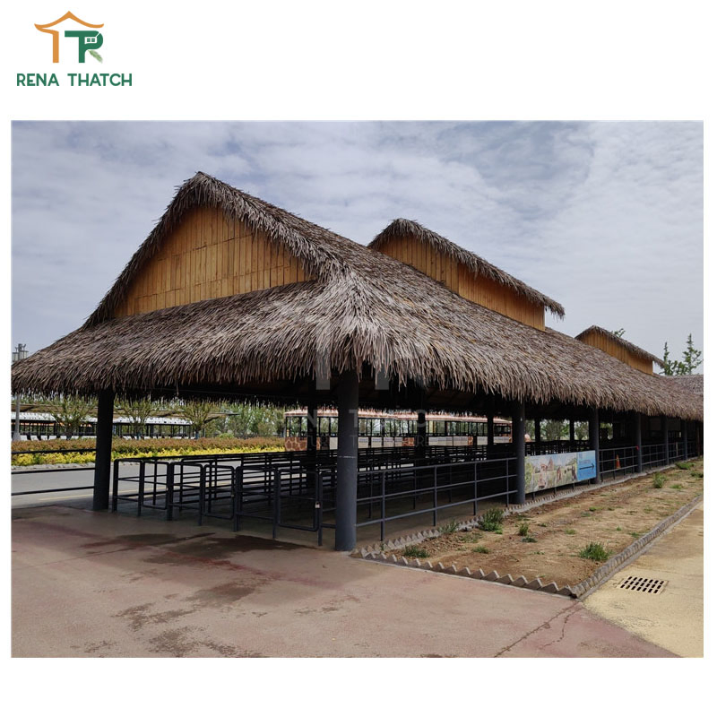 Hotsale Waterproof Palapa Artificial Thatch Pergola Restaurant Synthetic Thatch Roof Material