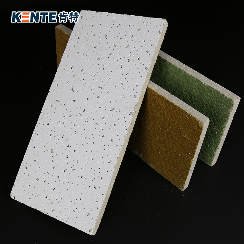 Acoustic Mineral Fiber Ceiling Tile Tegular Edge Sound-Absorbing Square