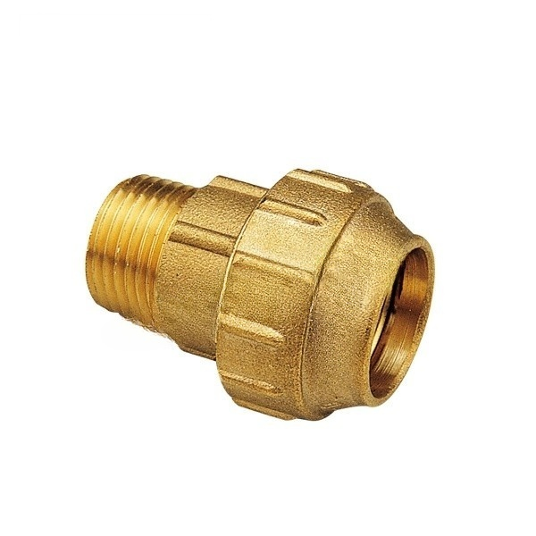 Brass Compression Fittings with Female Nut for Polyethylene Pipe