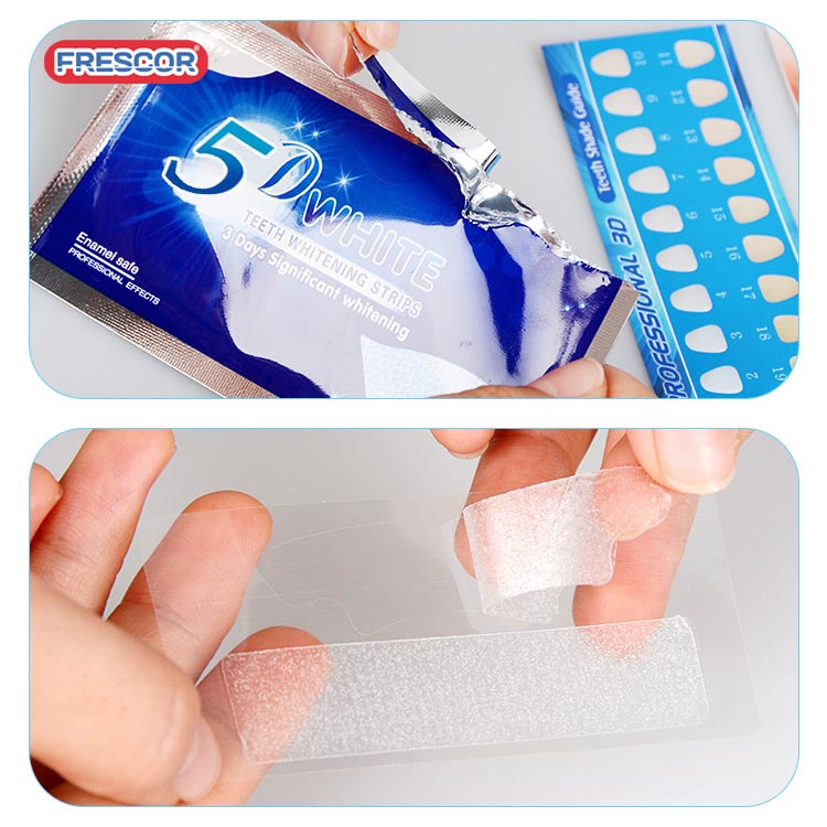 CE Approved Vegan Non Peroxide Pap Sensitive Free Teeth Whitening Strips
