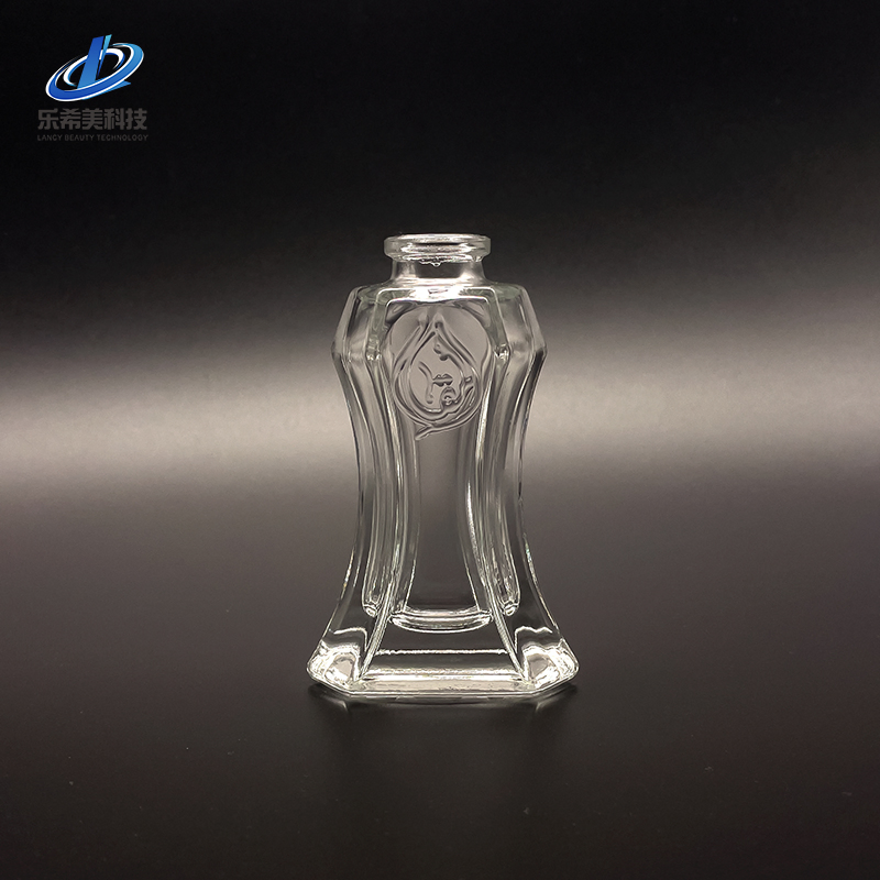 120ml Empty Glass Perfume Bottle Shaped Shape No Screw Bottleneck Sealed with Crimped Sprayer and Collar Cosmetic Packaging