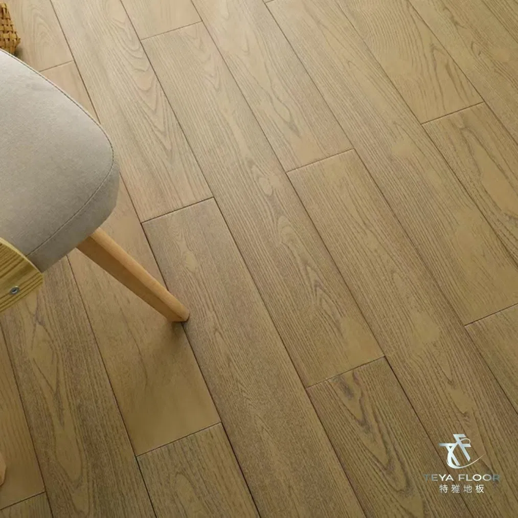 Chinese Teak Brown Color Prefinished Locust Hardwood Flooring