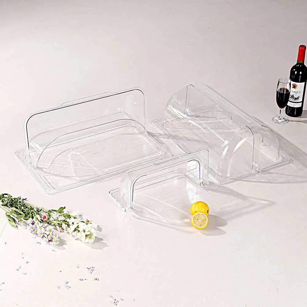 Premium PC Plastic Acrylic Food Cover Clear 1//2 Gn Pan for Buffets