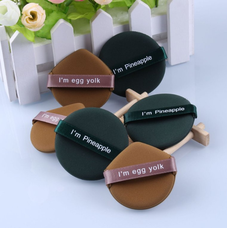 7PCS a Set 3 Colors Powder Puff Soft Lightweight Private Label Durable Easy to Clean Round Powder Puff