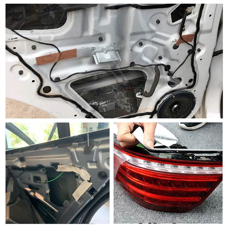 Black Color Butyl Seal Tape Sticky Insulating Rubber Sealing Tape Is Used for Connection of Automobile Parts and Steel Plates
