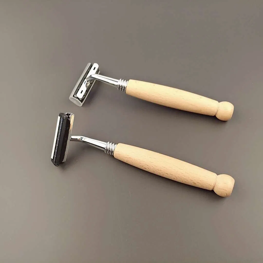 Natural Bamboo Razor Wooden Razor Replacement Head Biodegradable