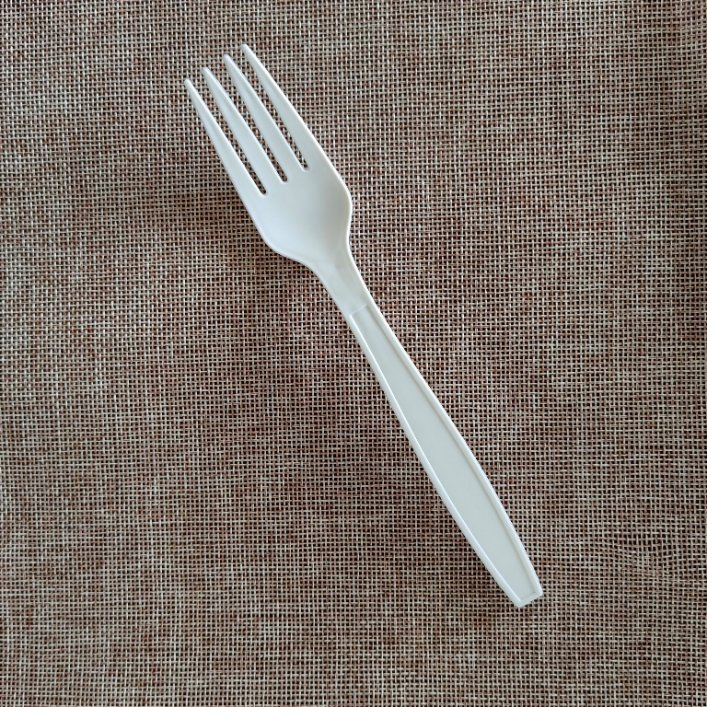 6'' High Quality Disposable Cornstarch Spoon Knife Fork Biodegradable Tableware Set