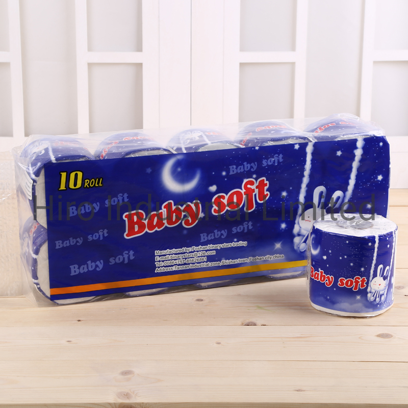 Stock Recycled Virgin Bamboo Household Toilet Paper Roll