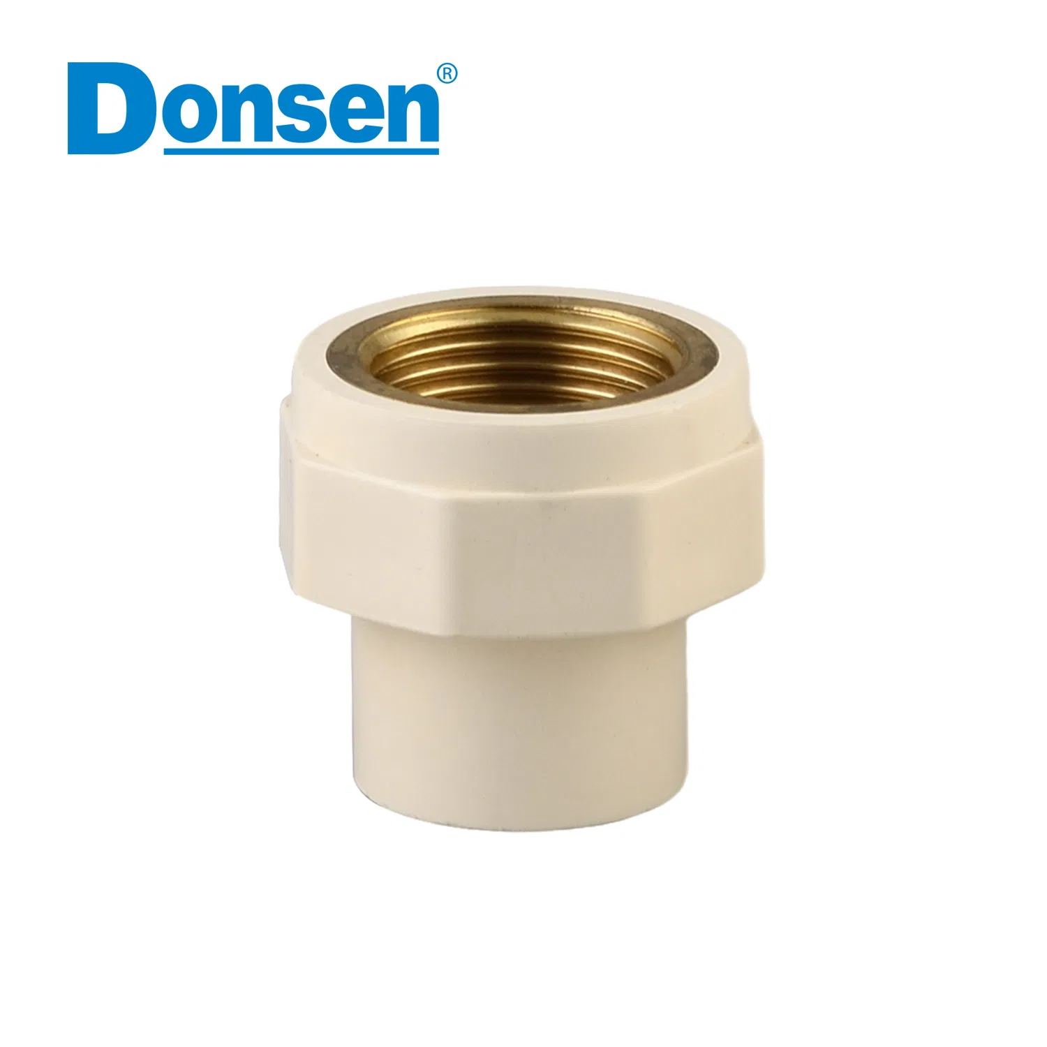 CPVC Male Coupling Brass Threaded (ASTM D2846)