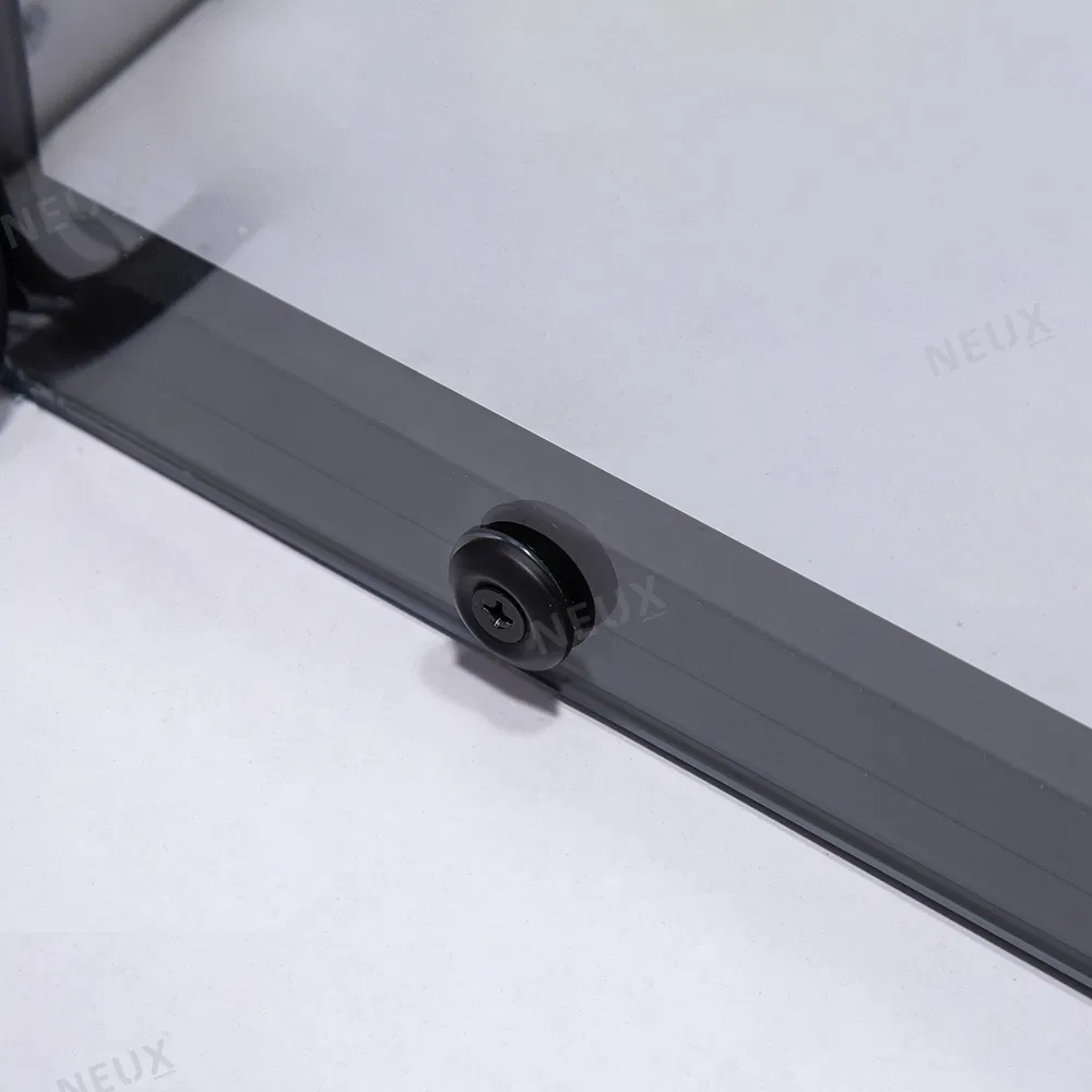 Factory Price Matt Black Aluminum Frame Shower Glass Door Pivot Hinge Shower Door