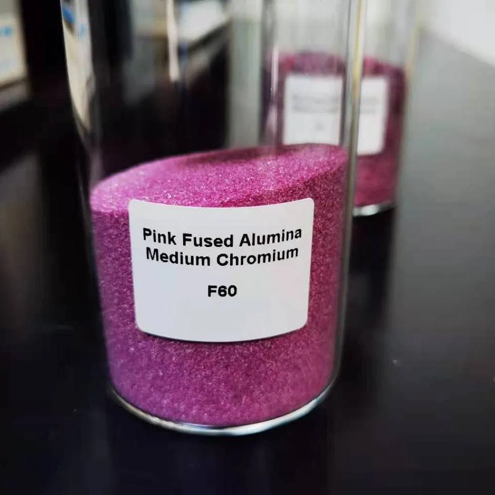 Hot Sale F60 Pink Fused Alumina with Low/Medium/High Chromium