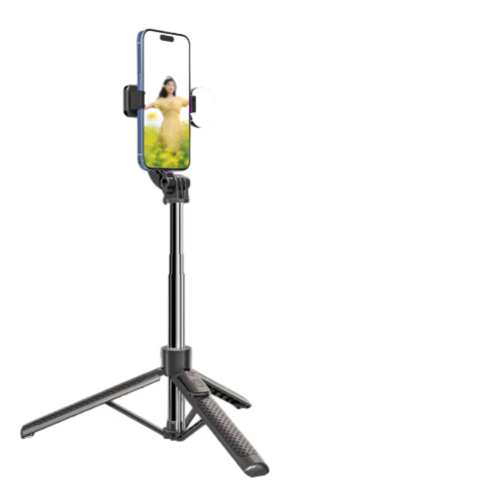 Монопод для селфи с Bluetooth, подсветкой и штативом