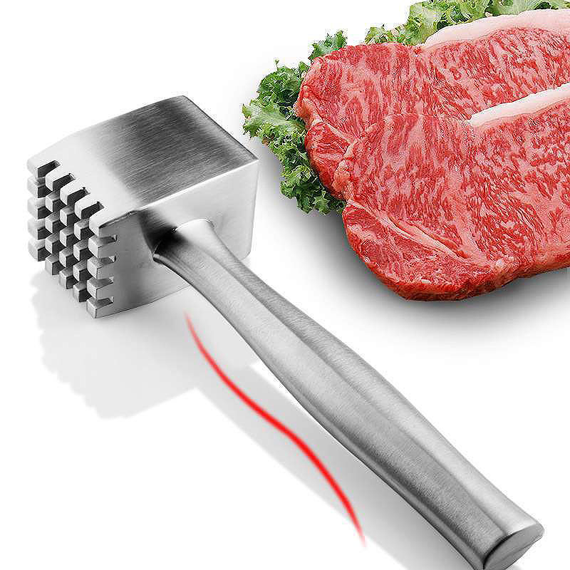 12.5 Inch Kitchen Tools Solid Heavy Duty Aluminum Meat Hammer Heavy Sturdy Meat Mallet Steak Tenderizer Hammer