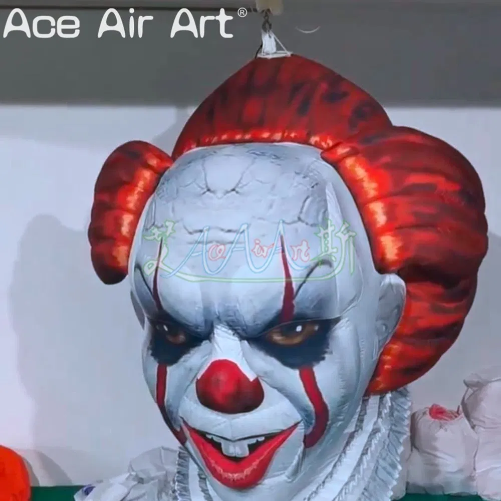 Hanging Inflatable Clown Model Halloween Ghost Character Ceiling Holiday Balloon Inflatable Clown for Events