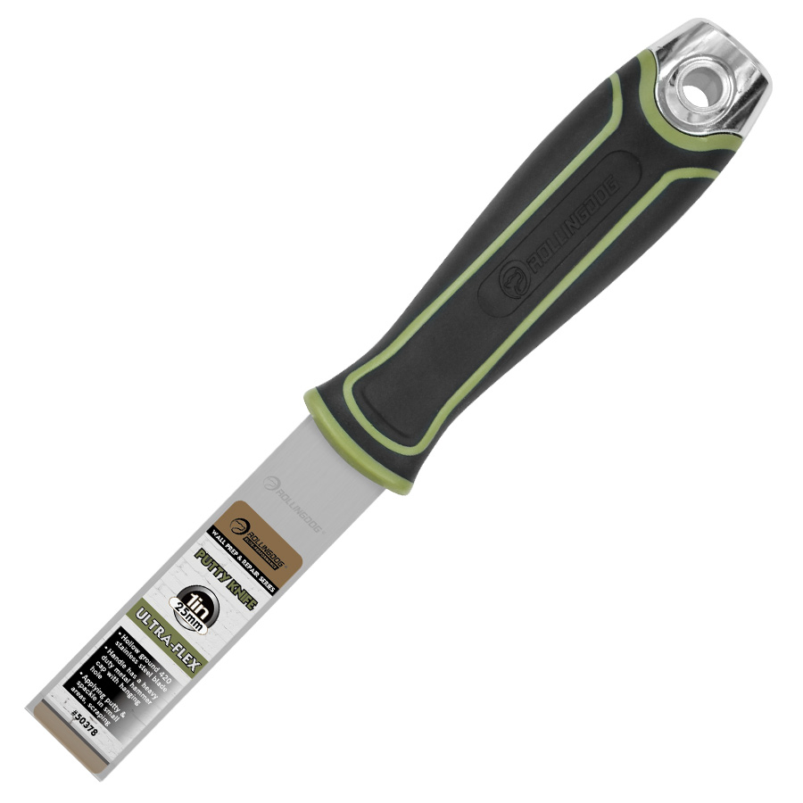 Rolingdog-Elite 50378 Stainless Steel 1 Inch Putty Knife Ultra -Flex