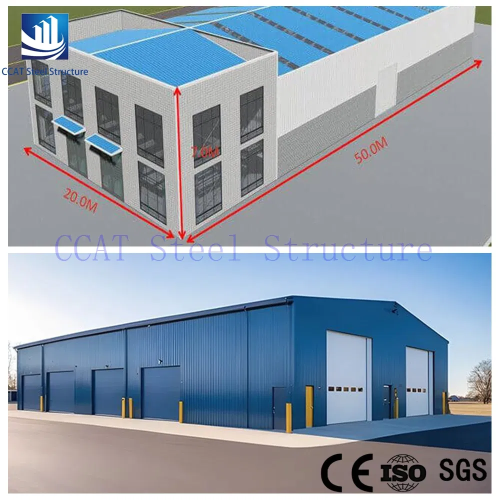 Steel Structure Carbon-Steel-Prefabricated Warehouse Hall Automatic Poultry Farming System Farm House
