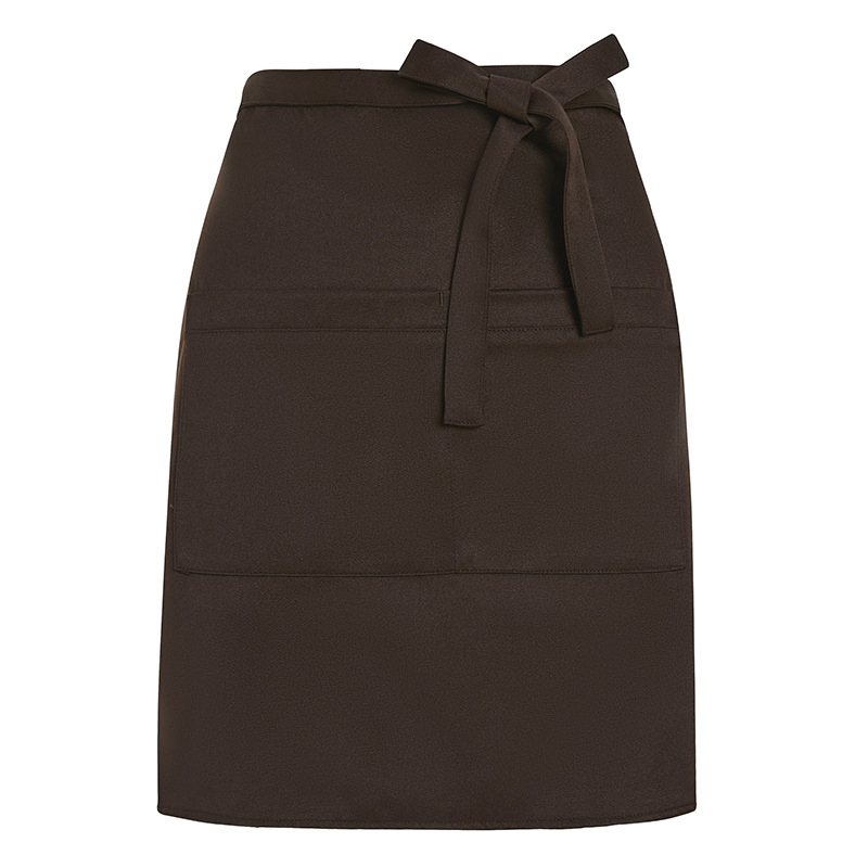 Custom Unisex Blank Waiter Waterproof C Pocket Customized Design Waist Half Polyester Apron