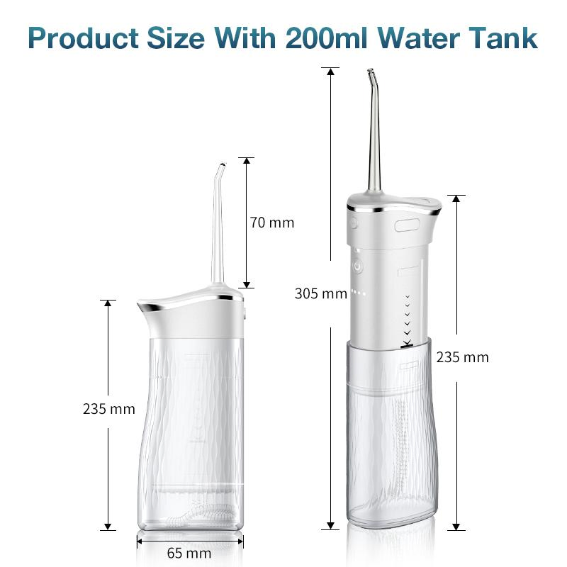 Electronic Oral Irrigator Travel Cordless Waterproof Mini Portable Dental Teeth Whitening Water Flosser