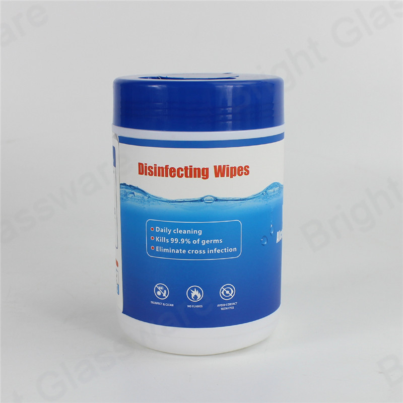 100 Pieces Barrels of Disposable Cleaning and Disinfecting Alcohol Wet Wipes