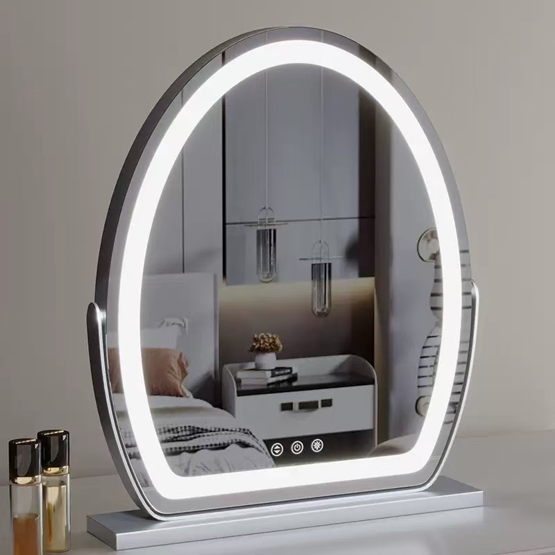 Oval Defogging Glass Modelling Mirror Smart LED Bathroom Mirror with Light.