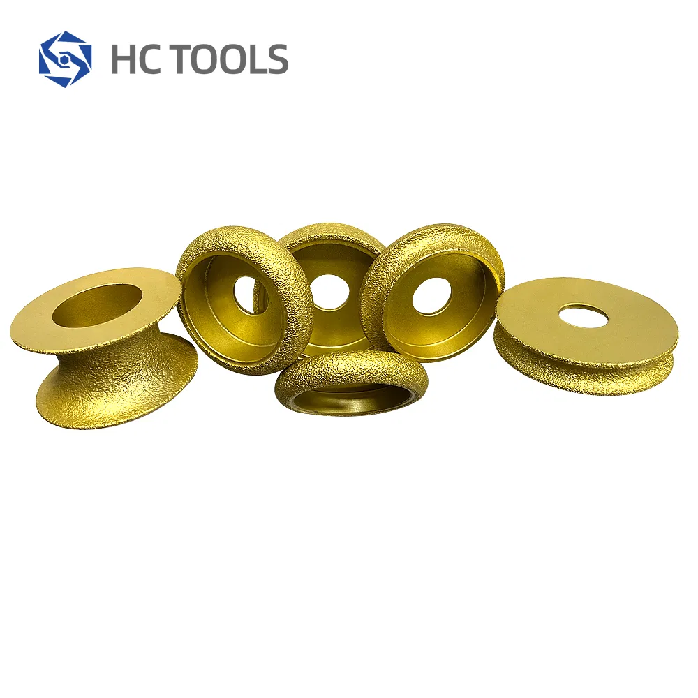 Hot Sale 75mm Vacuum Brazed Diamond Grinding Cup Wheel Edge Polishing for Pebble Marble