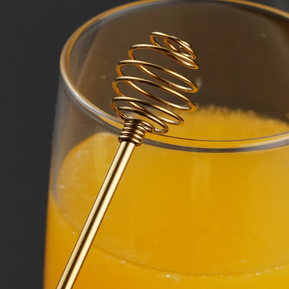 Elegant 304 Stainless Steel Honey Stirrer with Long Handle