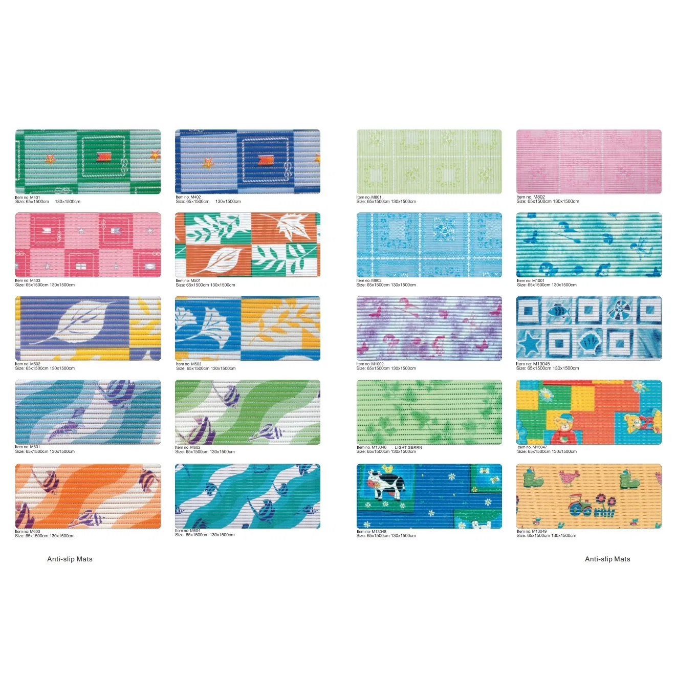 PVC Anti Slip Printed Mat in Roll Packing