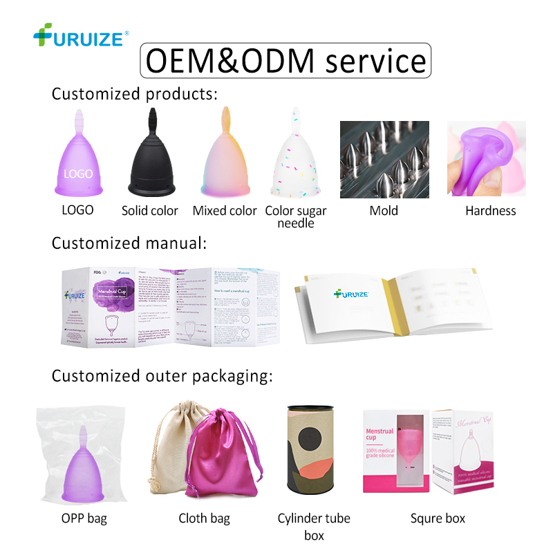 Eco Friendly Wholesale Reusable High Quality Medical Grade Silicone Lady Period Cup Female Silicone Menstrual Cup