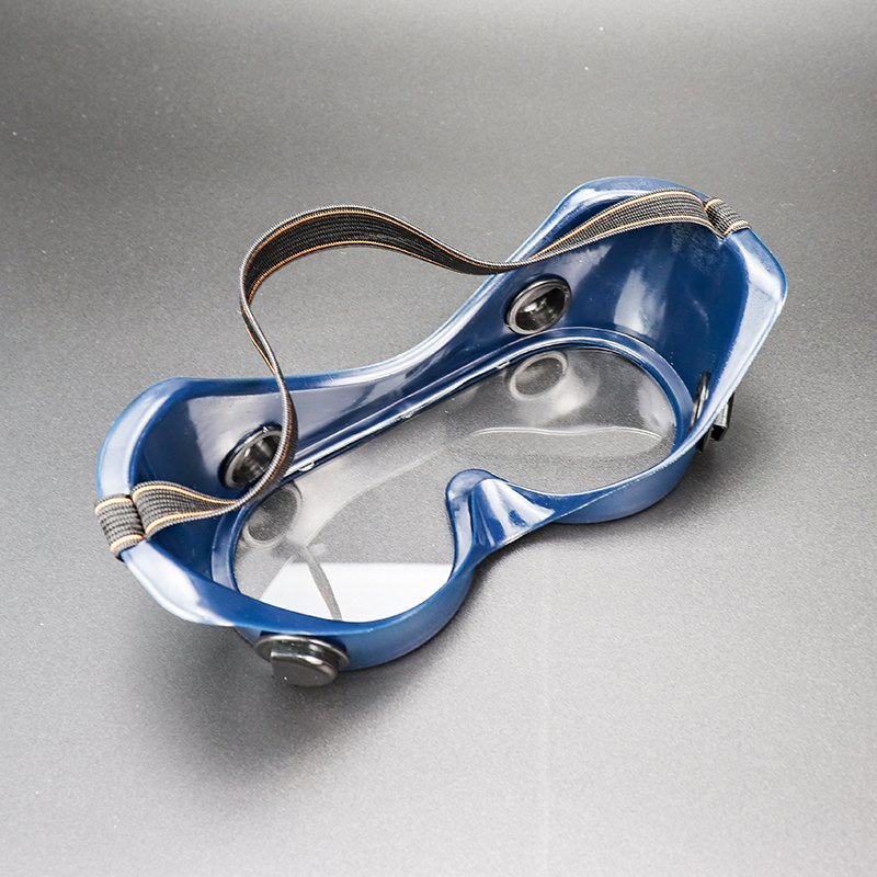 Promotional Low MOQ Light Fog Free Retro Blue Antifog Lab Industrial Safety Glasses with Seal
