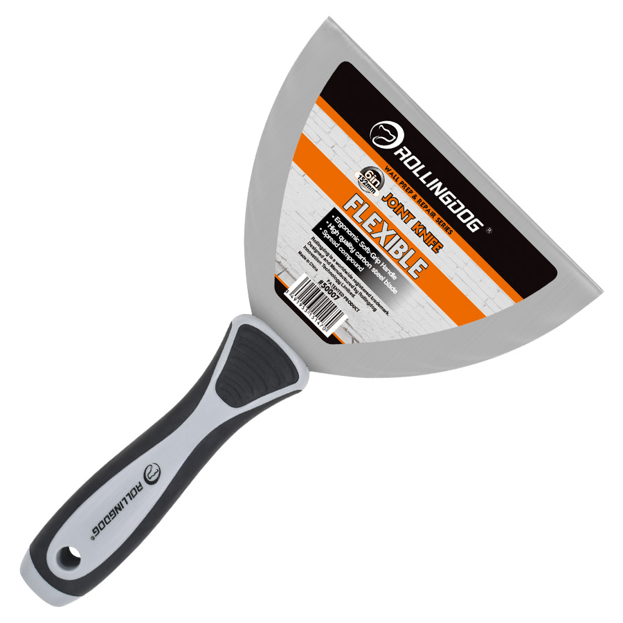 Rollingdog-PRO 50007 6 Inch Putty Knife Carbon Steel Wholesale Handware Painting Building Tool
