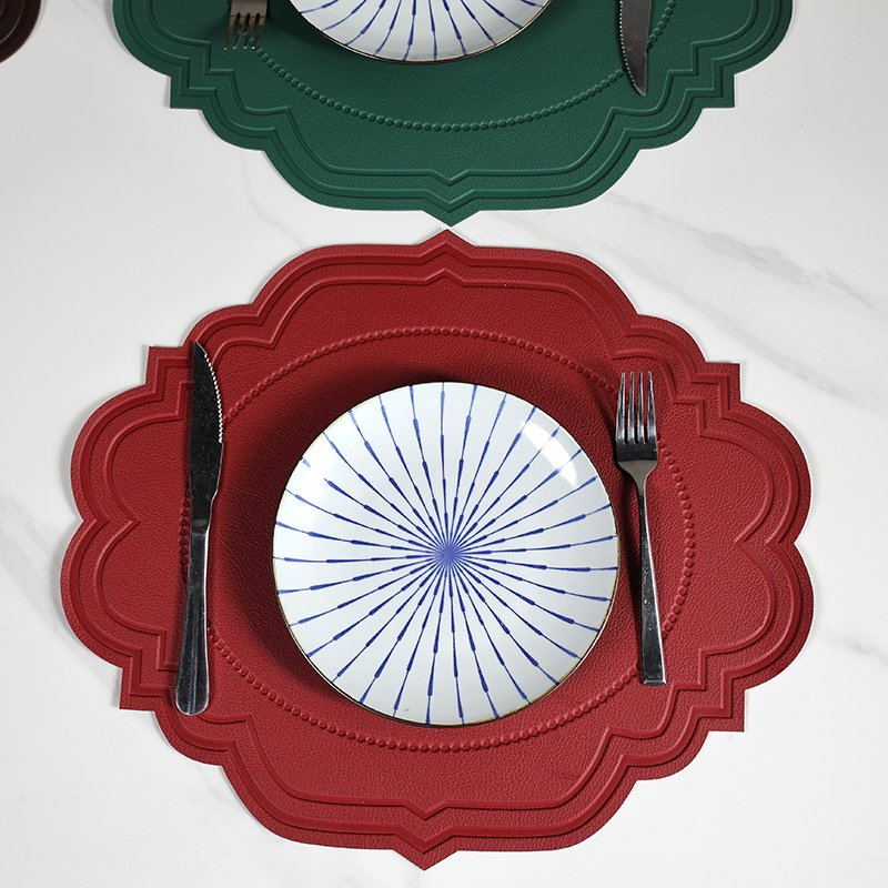 Premium PVC Table Cloth for Dining with Oil Proof Protection Durable Leather Table Runner