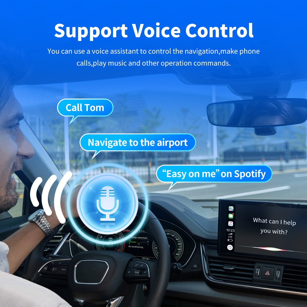 Адаптер беспроводной CarPlay Android Auto 2в1 для автомобиля