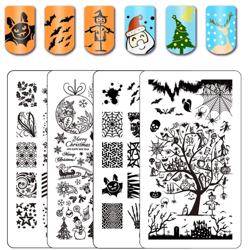 Manicure Nail Art Stamp Template Beauty Image Plates