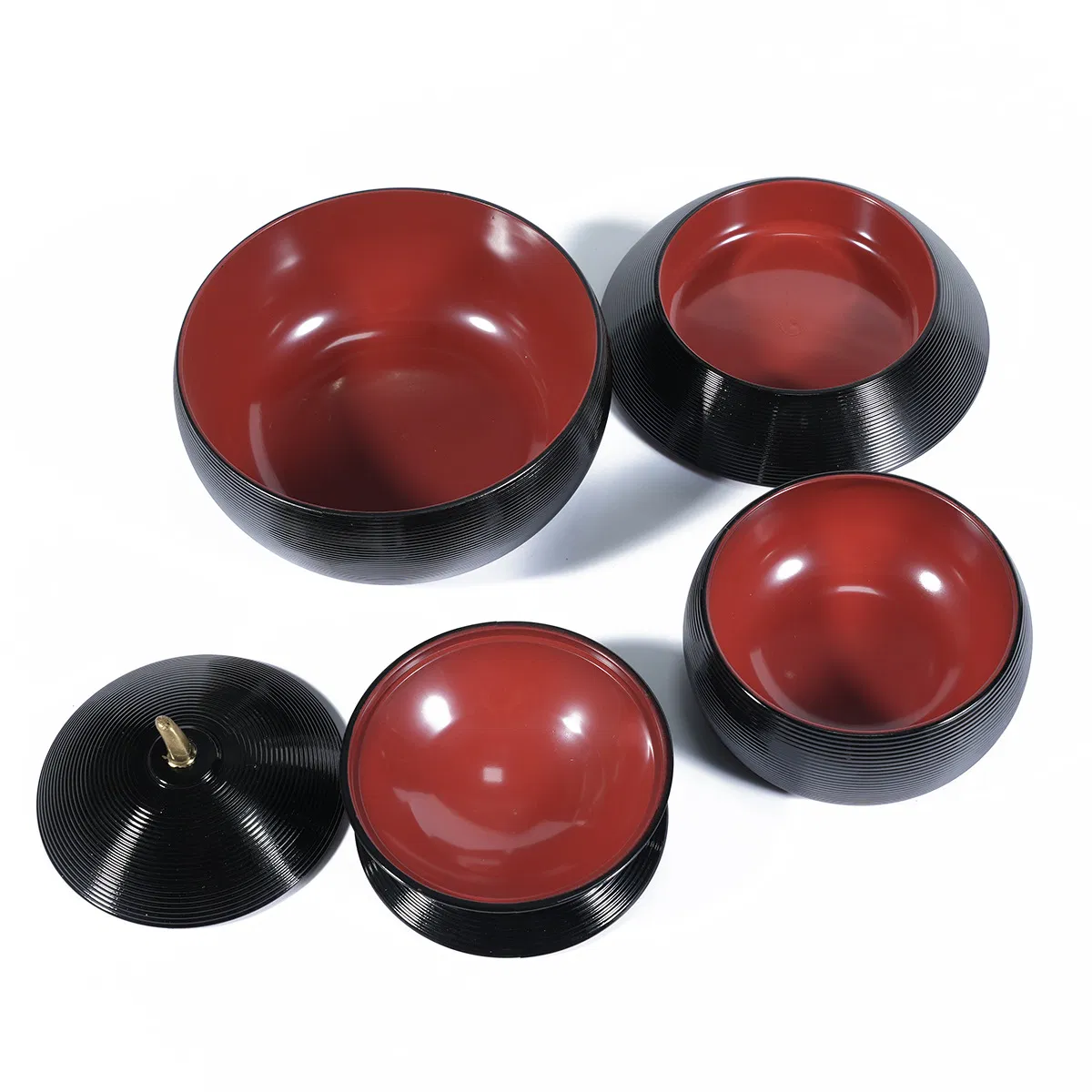 ABS Resin Japanese Style Gourd Shaped Sushi Sashimi Dessert Snack Hot Pot Serving Multi-Storey Bento Box