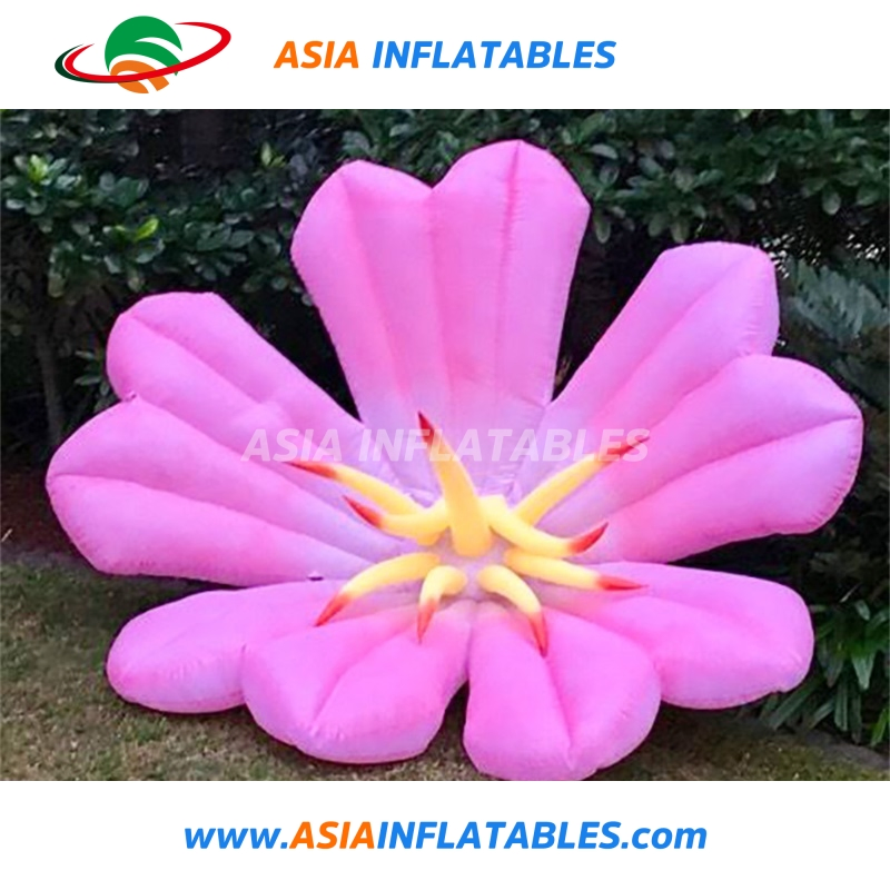 Inflatable LED Lighting Party Decoration Flower with Stand Pole