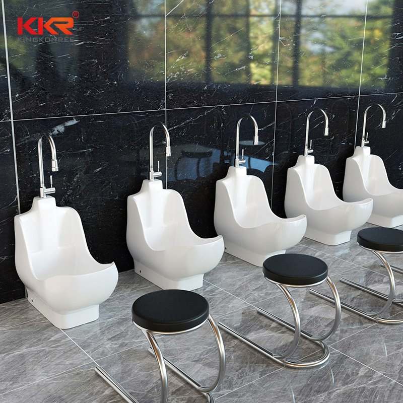 Custom Muslim Wudu Basin Double Level Wash Sink for Mosque Islamic Foot Ablution Design with Pedestal Stand and Accessories