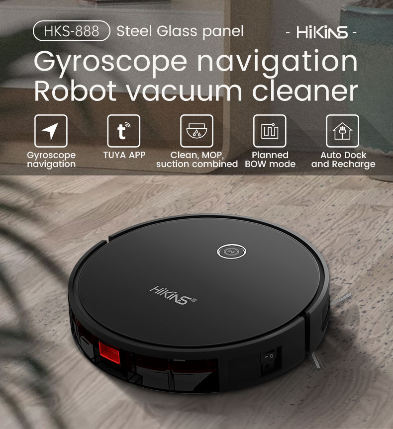 2000PA Hard Floor Carpet Robot Vacuum Cleaner Manufacturer in China