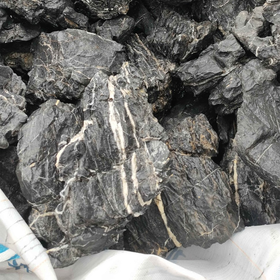 Fish Tank Mini Landscape Rock Black Mountain Seiryu Stone