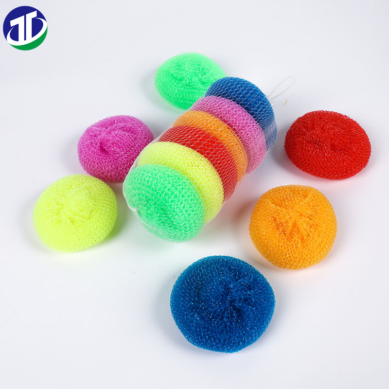 Kitchen Stainless Steel Wire Ball Brush for Dishes Pots Cleaning Scrubbers
